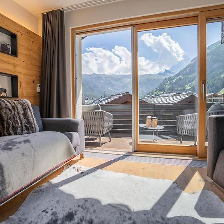 Moderne Wohnung Mit Ausblick Und Viel Sonne Zermatt Exteriér fotografie