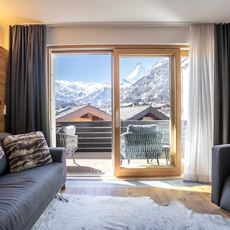 Moderne Wohnung Mit Ausblick Und Viel Sonne Zermatt Exteriér fotografie